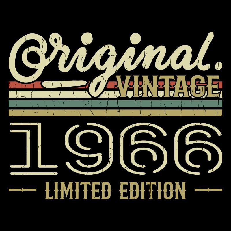 1966 Anniversaire Rétro 1966 Original 1966 Vintage
