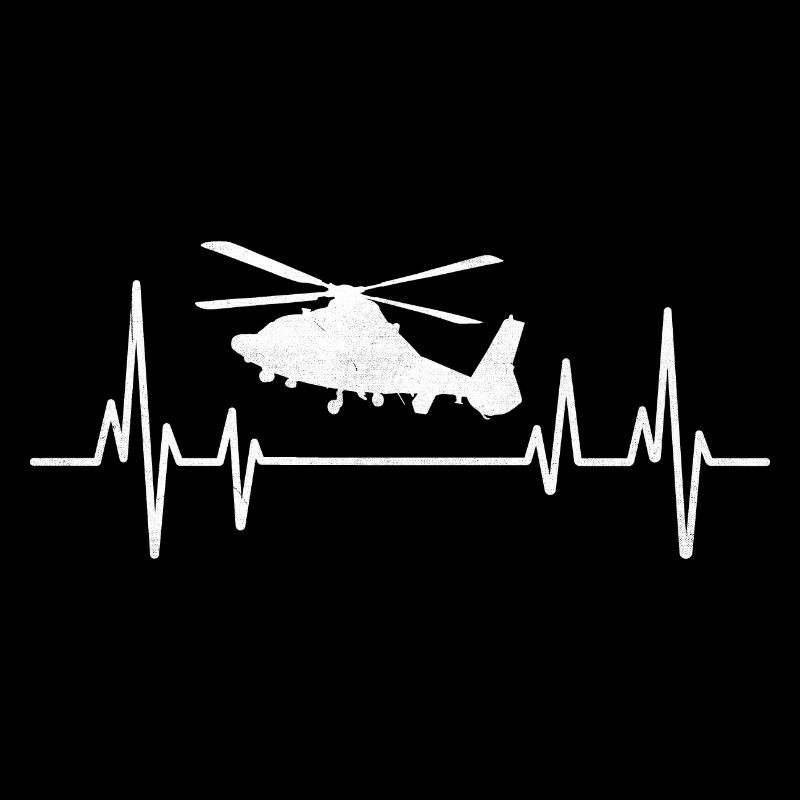 Heartbeat Hubschrauber Flieger Pilot Hubschrauber Hubschrauber