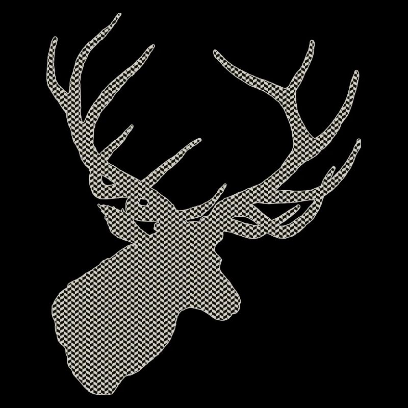 Deer with pattern