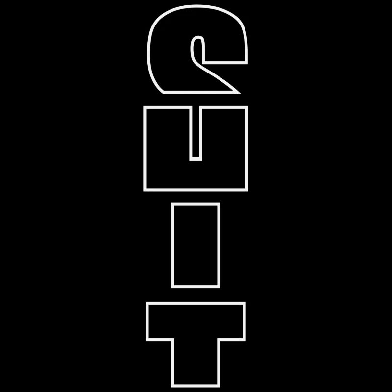 Texte vertical de merde