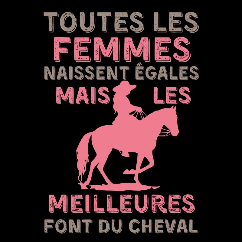 Femme cheval équitation