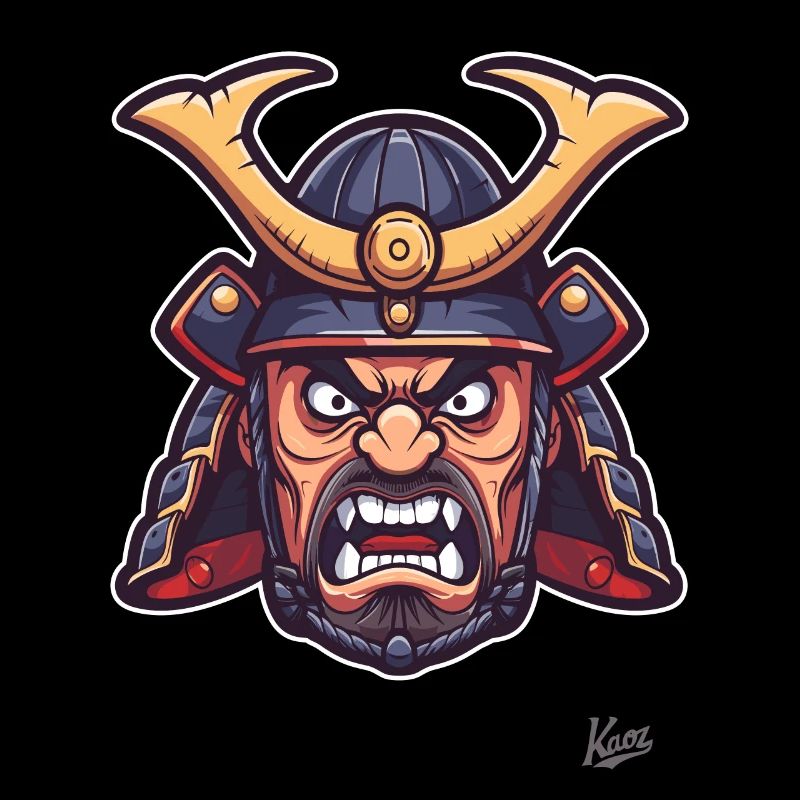 Shogun samouraï japonais Edo en colère