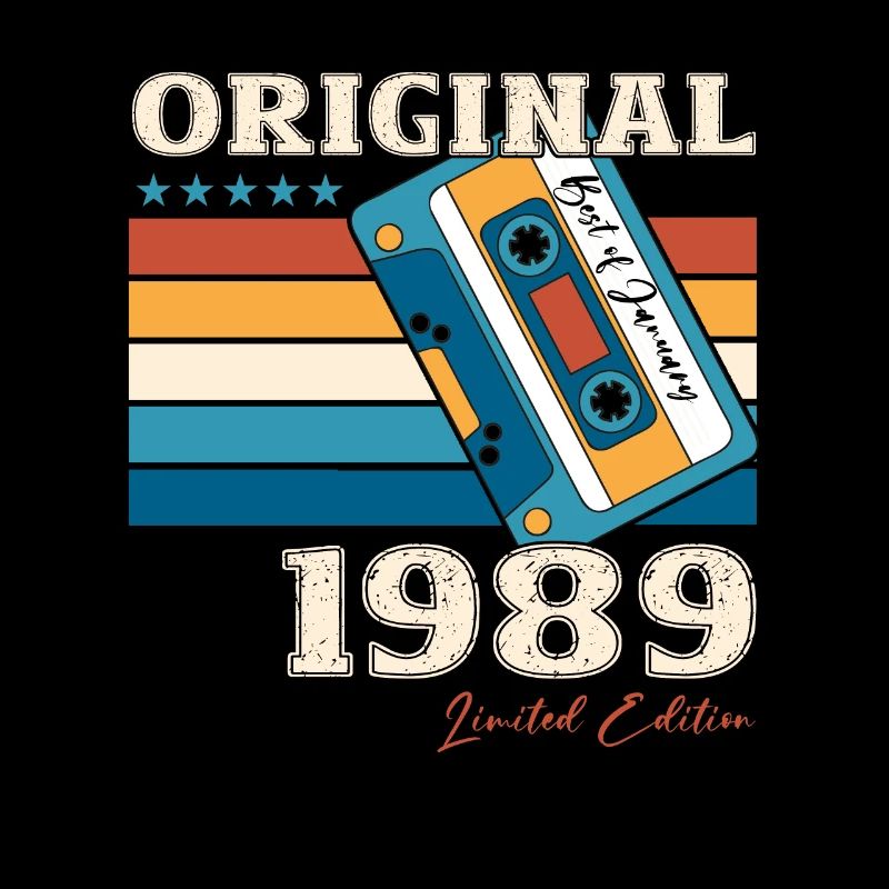 35e anniversaire Cassette janvier Vintage 1989
