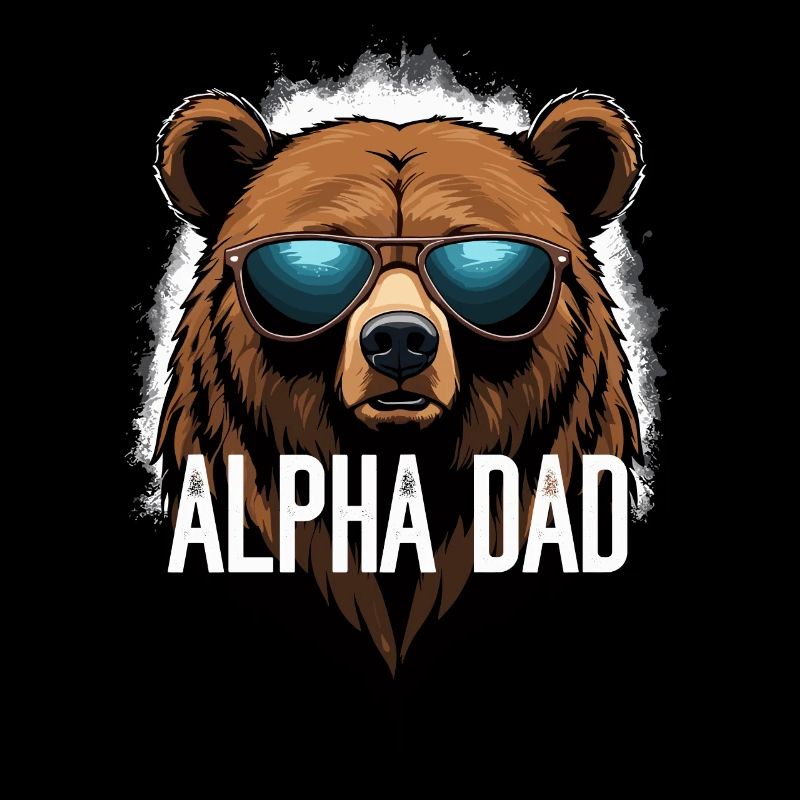 Alpha Dad Drôle Ours Père Style Parfait