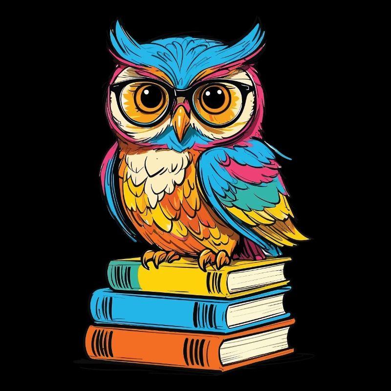 Bücher Eule Eulen Liebhaber Süße Buch Illustration