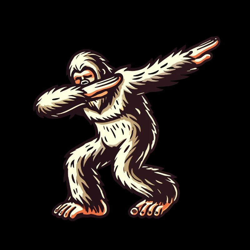 Dabbender Bigfoot Lustiges Dabbing Design