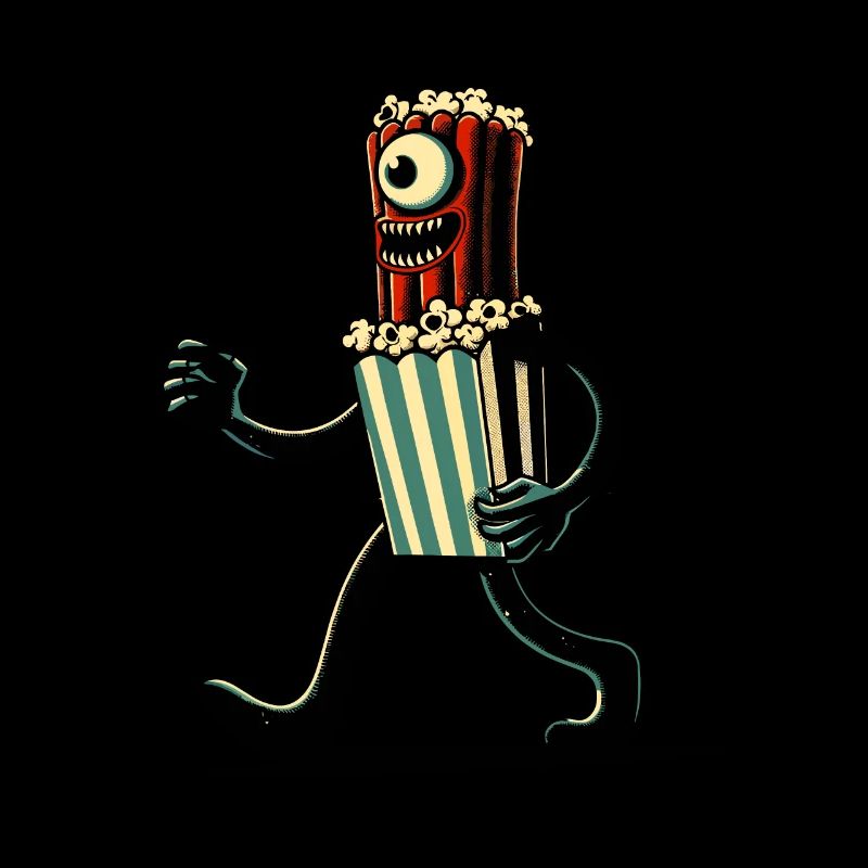 Pop-corn effrayant pour les films d’horreur Halloween