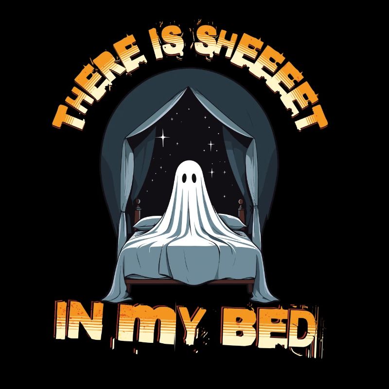 Halloween Ghost Humor in Bed