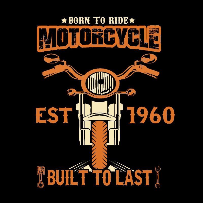Born in 1960 Motorcycle Biker