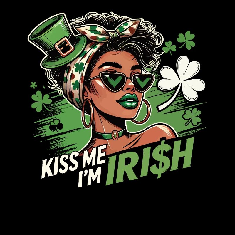 Saint-Patrick Embrasse-moi Je suis Design irlandais