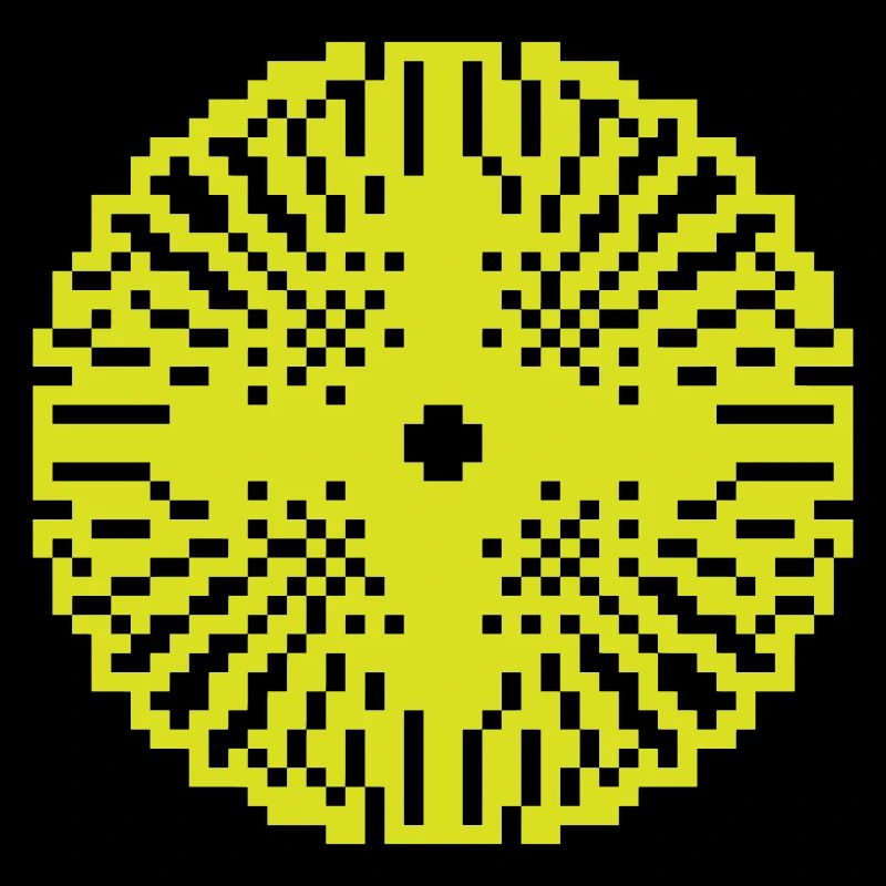 Soleil pixel pixel cercle pixelisé soleil | Graphique vectoriel