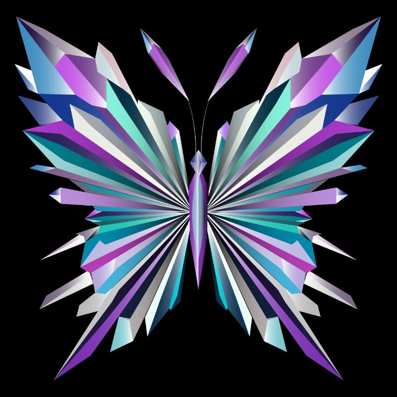 Fascinating geometry – abstract butterfly