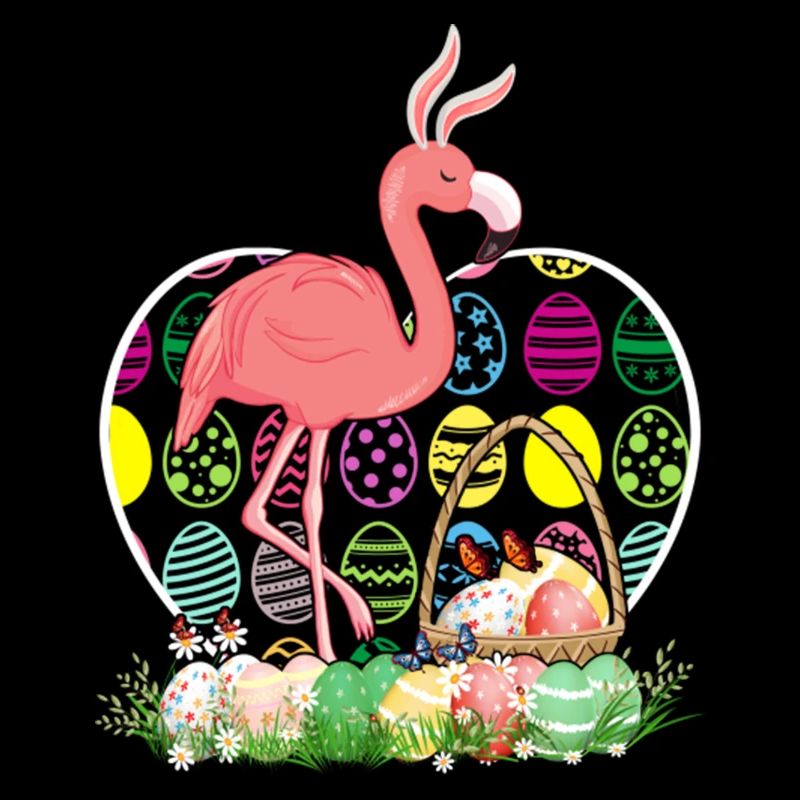Flamingo Easter Eggs Funny Easter Day Eggs Hunters