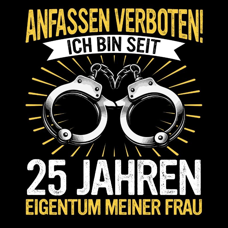 25 Hochzeitstag Jahrestag Ehemann Ehefrau