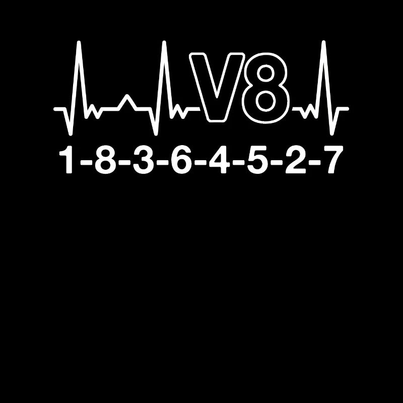 V8 Engine 8 Cylinder Displacement Car Tuning Tuner