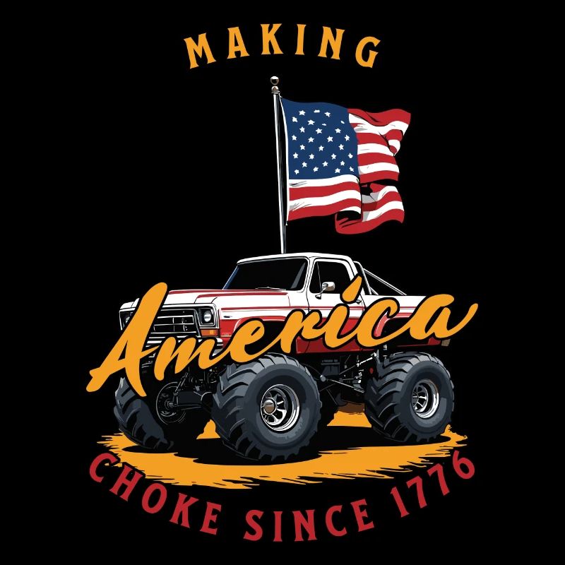 Suffocating America Since 1776: American Flag