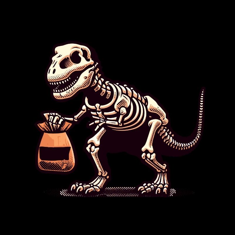 T-Rex Dinosaurier Süßes Oder Saures Halloween