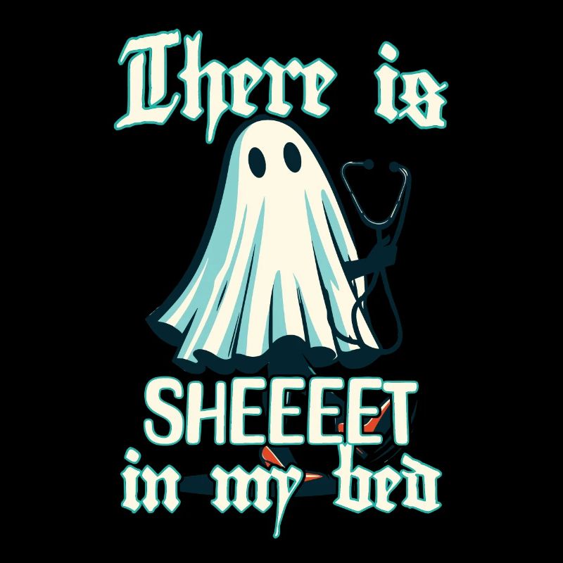 Funny Ghosts Saying In My Bed Halloween