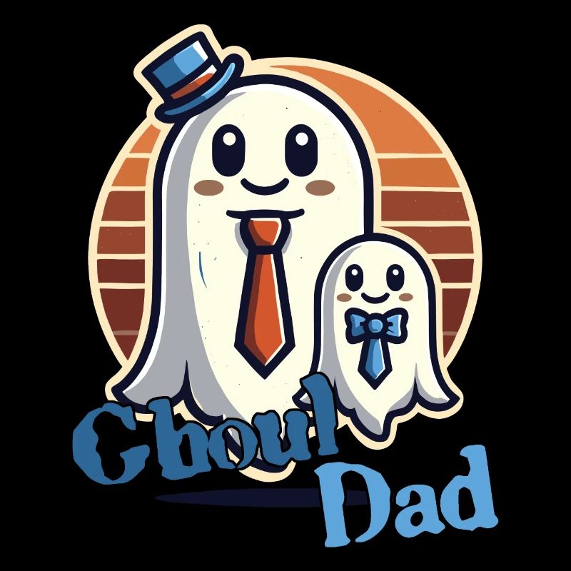 Ghoul Dad Funny Ghost Motif