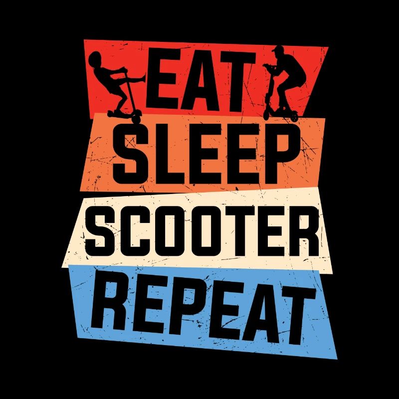 Scooter Citation Manger Dormir Scooter Répéter