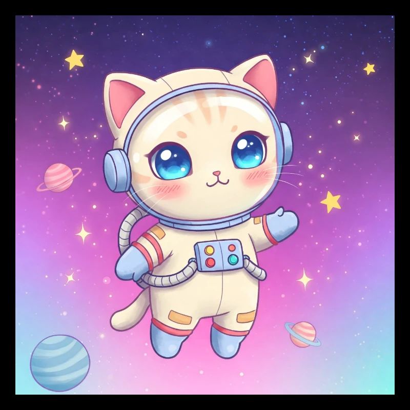 Chaton astronaute