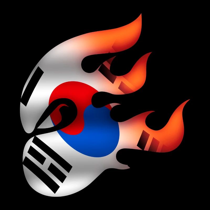 Drapeau coréen - Corée - Ninja