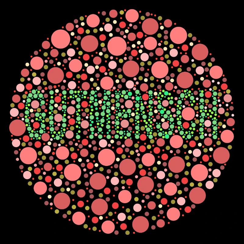 Farbtest Schrift