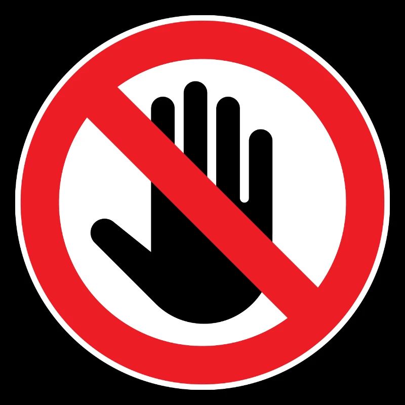 Caution Do Not Touch, Do Not Touch Symbol