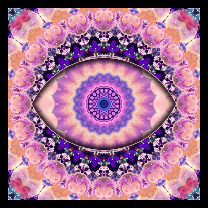 Kaleidoscopic eye mandala