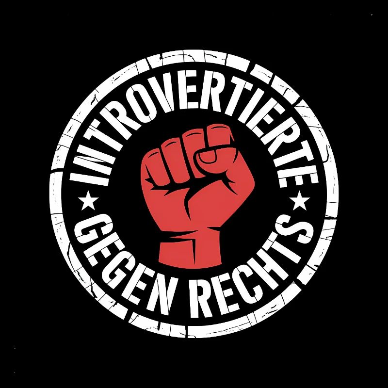 Introvertierte gegen Rechts - Antifascist Merch