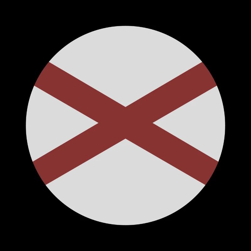 Alabama round flag