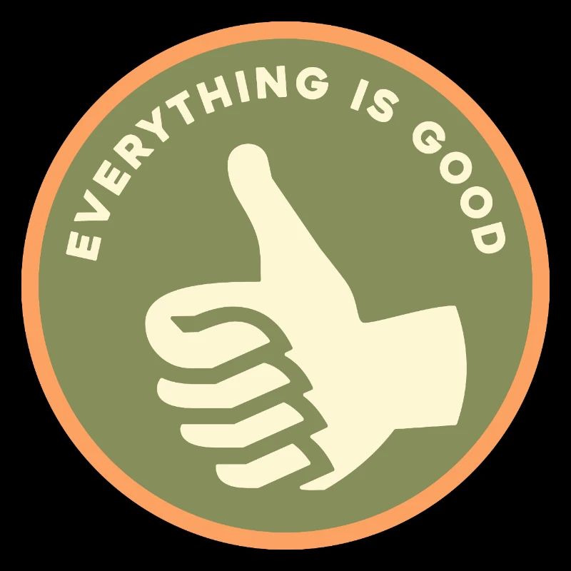 Everything Is Good Good Retro Thumbs