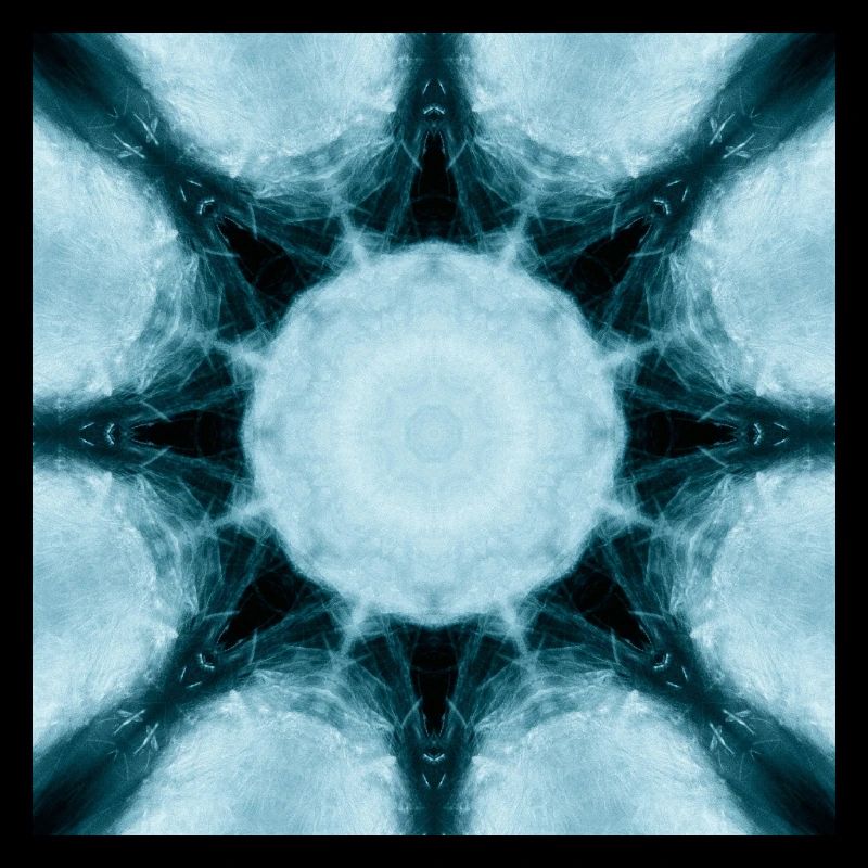 Eisiger Mandala Kaleidoskop