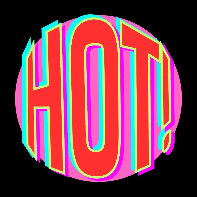 Lettrage rétro néon chaud