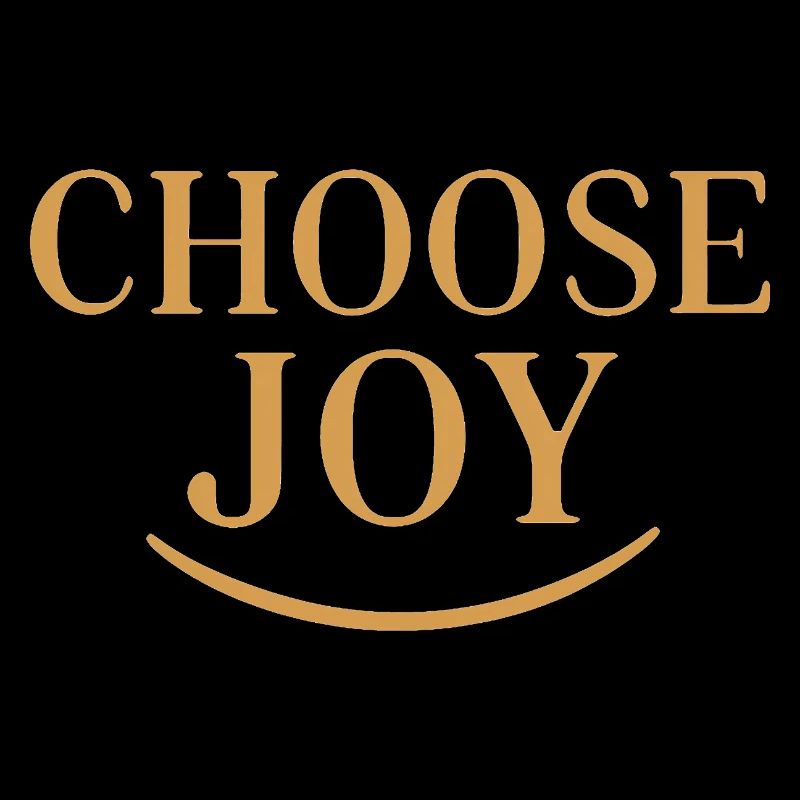 Wählen Sie Joy Motivationstypografie-Design