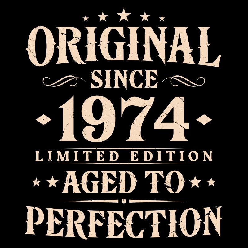 Original Since 1974 Vintage Birthday Gift