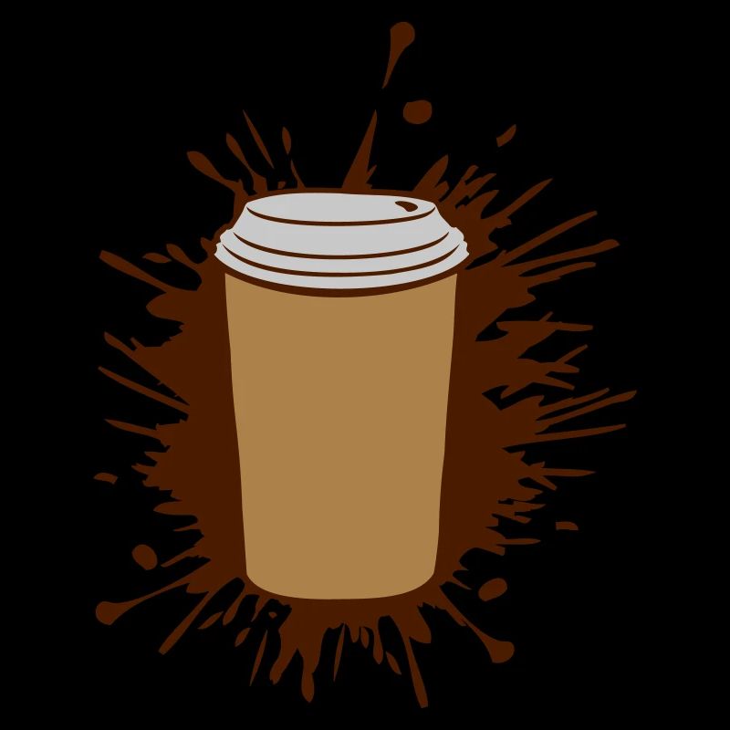 Farbklecks Tropfen Kaffee Becher