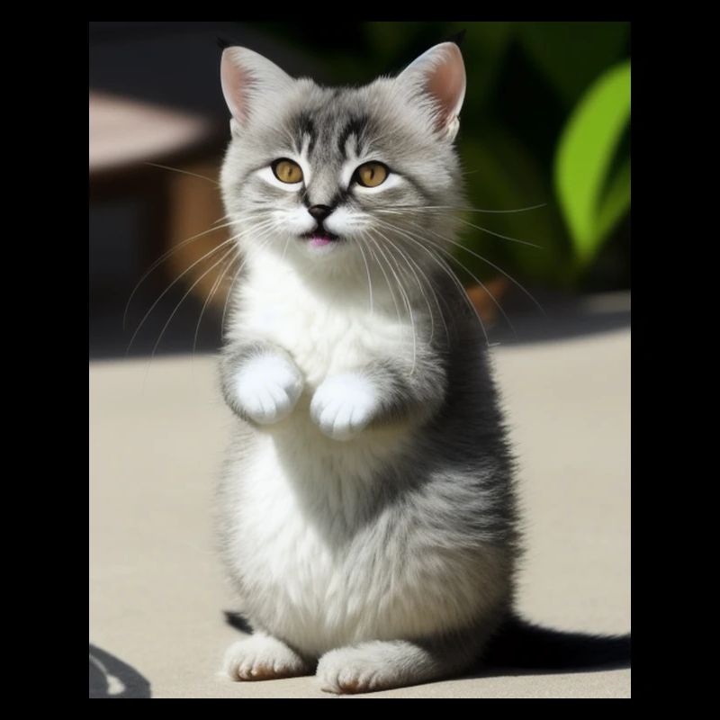 Chat persan blanc