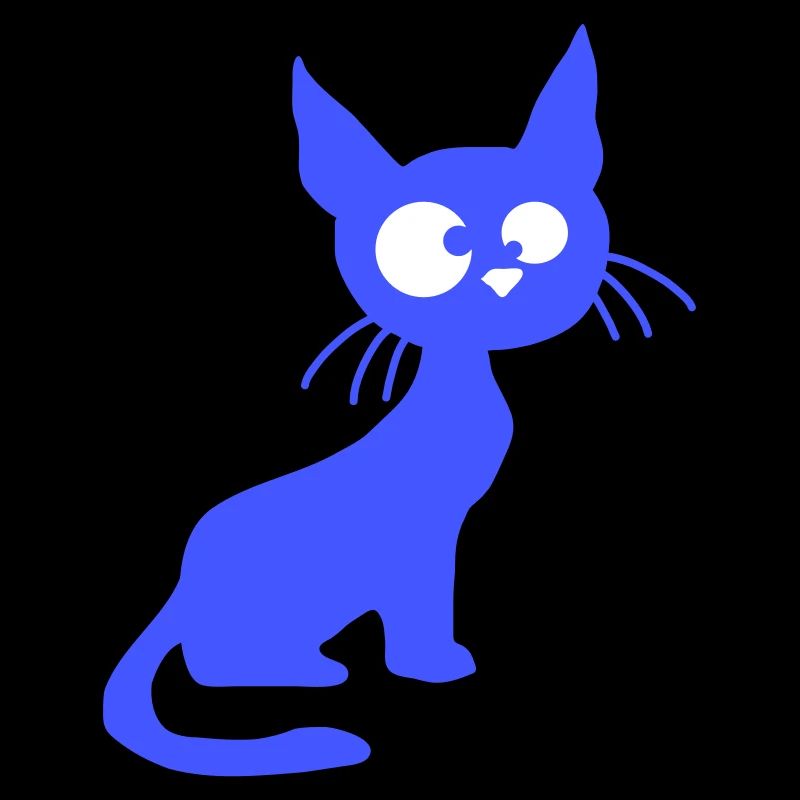 Crazy Cat Squints Funny Eyes Grimace Fun