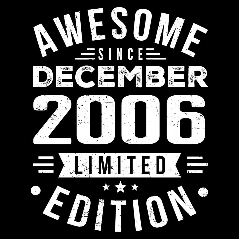 Birthday Gift born in December 2006