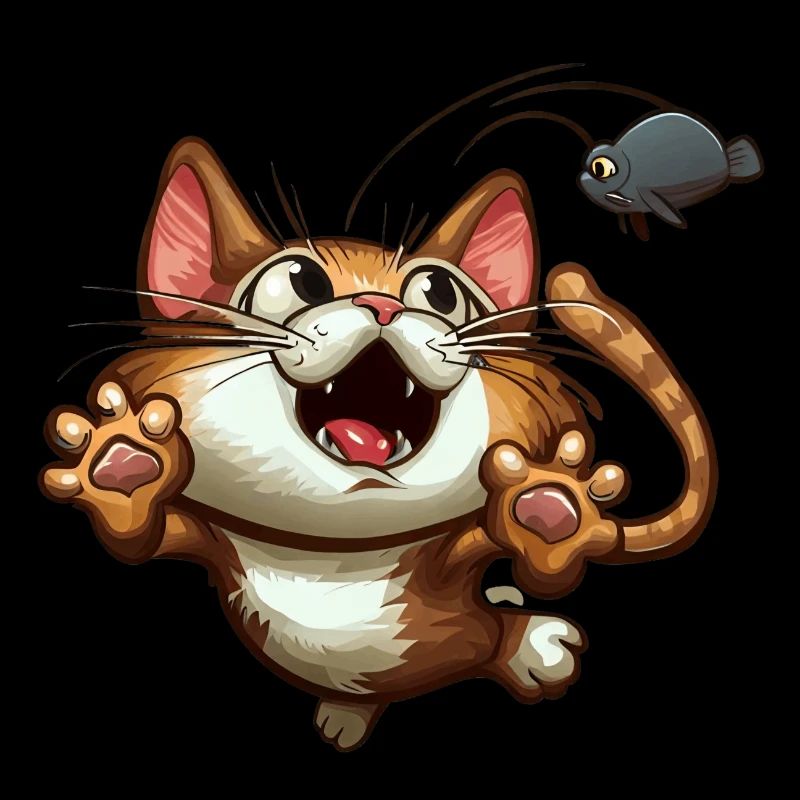 Le chat attrape la souris est attrapé