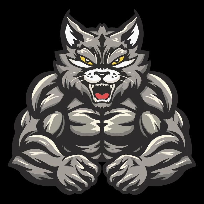 Cat Muscles Bodybuilding