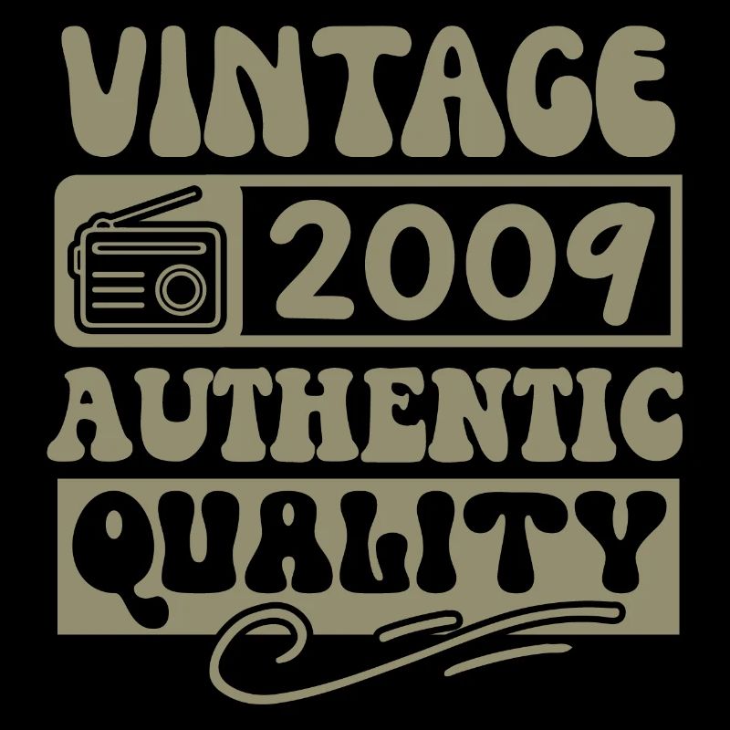 Authentic 2009 Millésime 2009 - Vintage 2009 Rétro