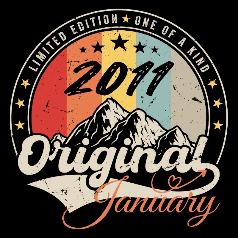 Januar 2011 Vintage Retro Geburtstagsgeschenk
