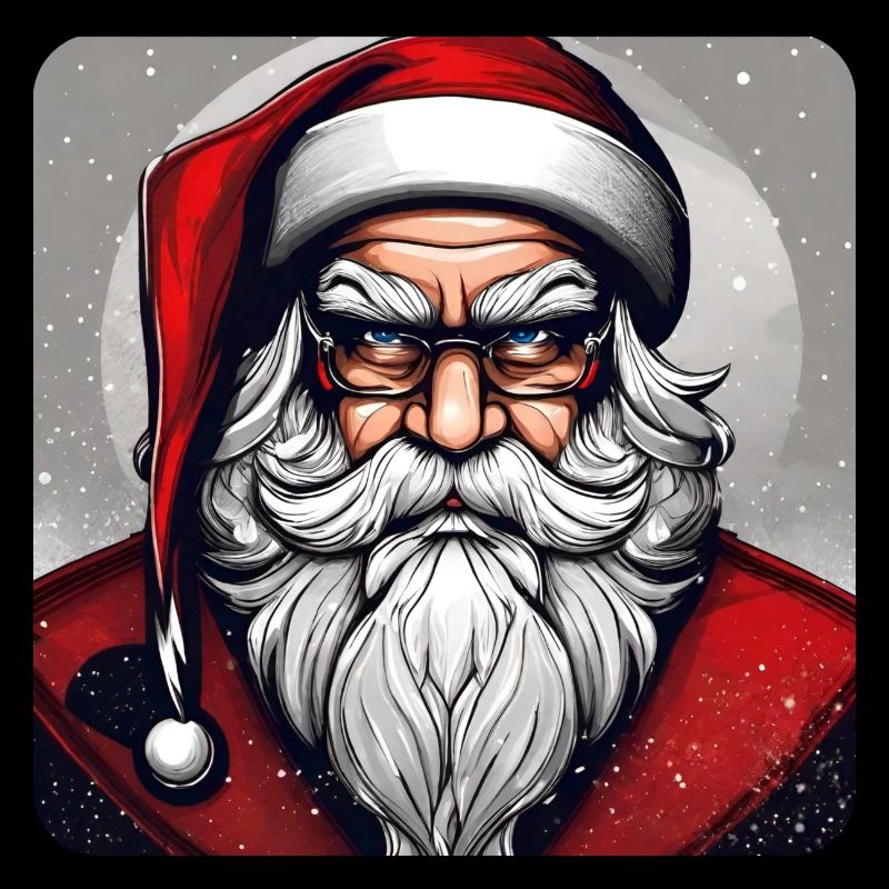 Evil grim Santa Claus