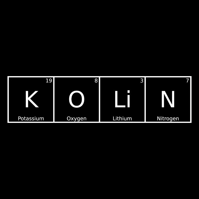Kolin Surname First name Chemistry Periodic Table Elements