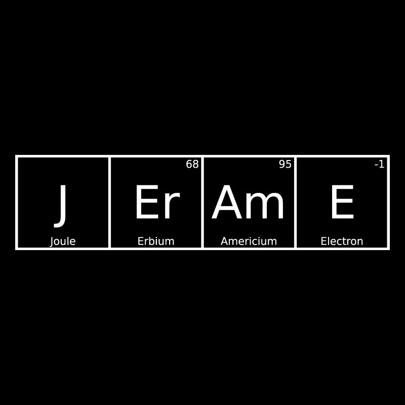 Jerame Surname First name Chemistry Periodic Table Elements