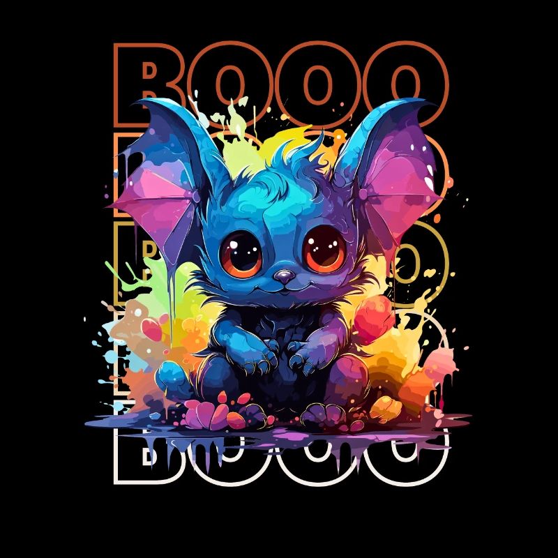 Chibi Flap & Booo! Playful Bat Tee!