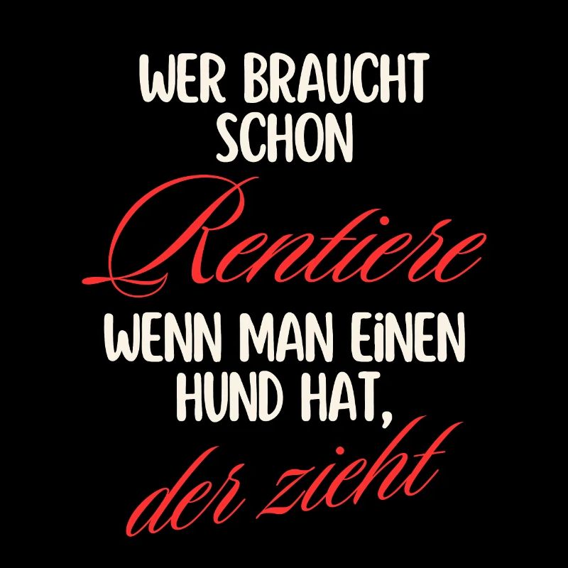 Who needs REINDEER when you have a dog, he pulls