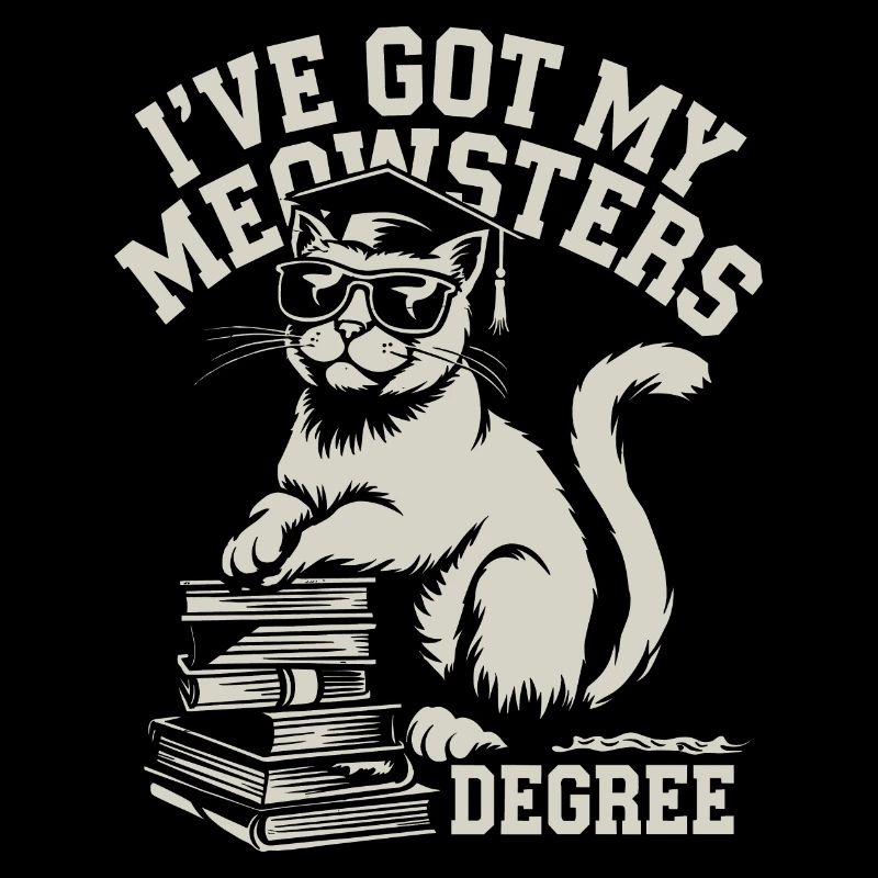 Conception de chat amusante pour les étudiants